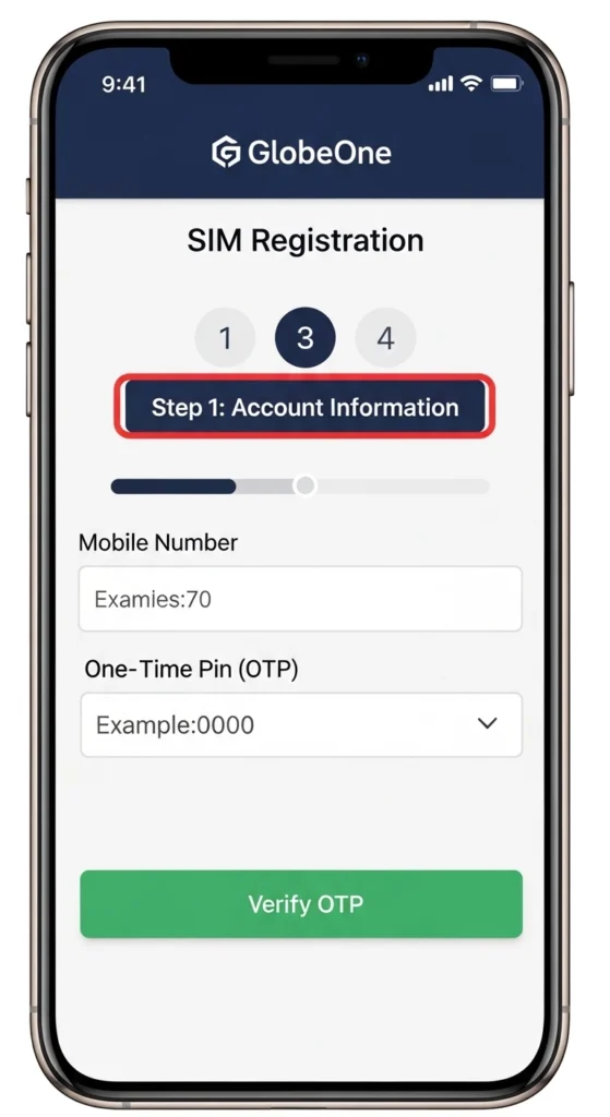Activation via GlobeOne App