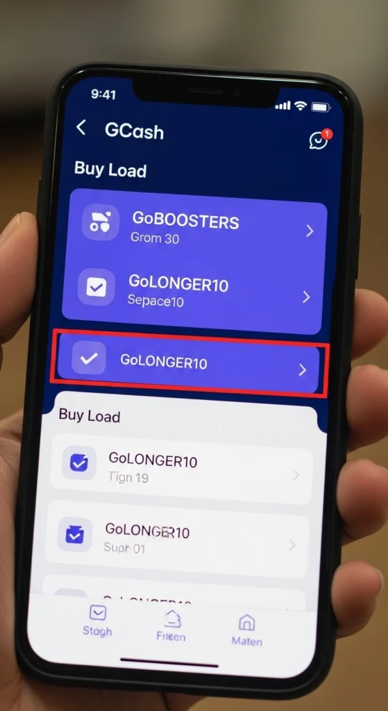 Extend load Using GCash App