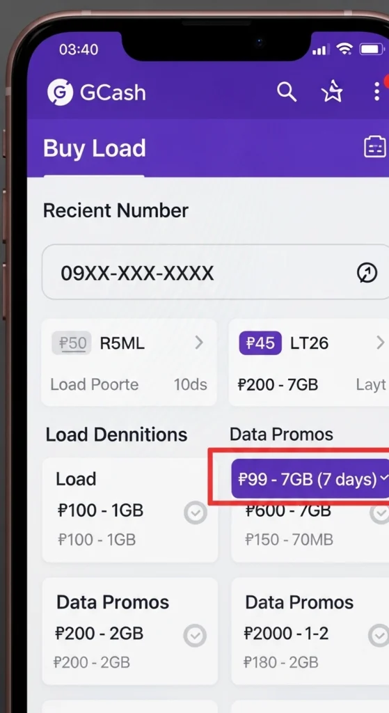 GCash or GlobeOne App