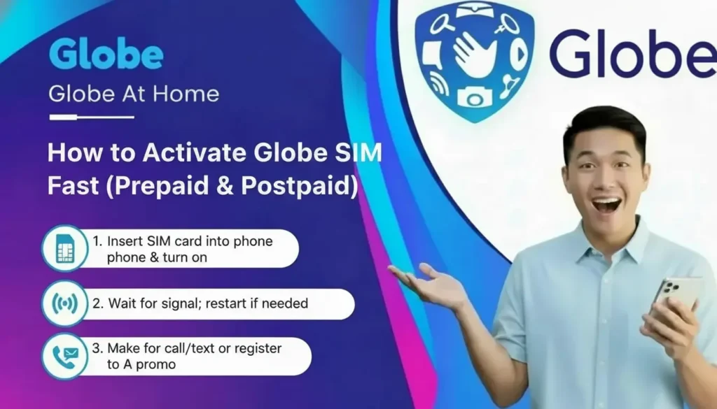 How to Activate Globe SIM Fast (Prepaid & Postpaid)
